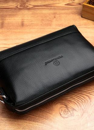 Клатч шкіряний, барсетка 2 в одному, сумка поясна/через плече