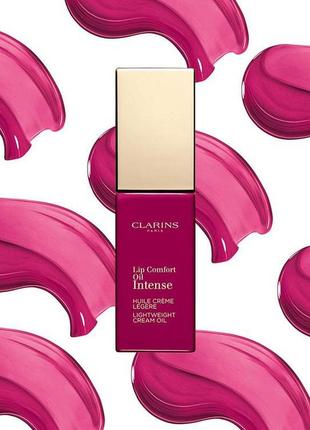 Clarins lip comfort oil intense 02 intense plum 7 ml блиск тінт для губ