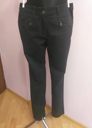 Черные прямые брюки/38р м