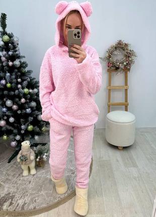 Жіноча піжама махра тедді