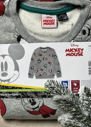 Світшот на флісі на 8-10 років новорічний від дісней