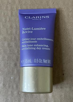 Clarins nutri-lumière revive денний відновлюючий крем для зрілої шкіри 15ml