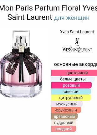 Пробник духов mon paris parfum floral Engraved branded Saint Laurent buttons ysl eau de parfum 1,2 мл ml возможен обмен рассмотрена