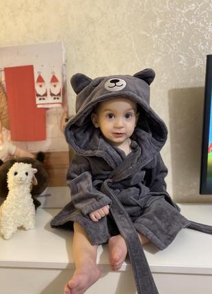 Халат мишка с ушками на малыша