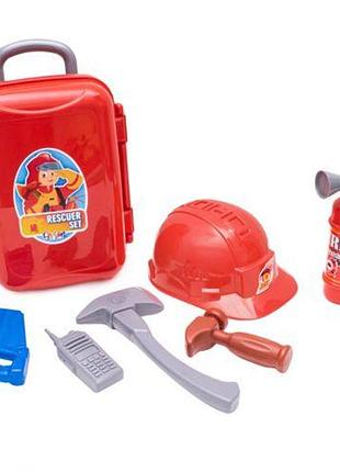 Дитячий ігровий набір "пожежник", у валізі