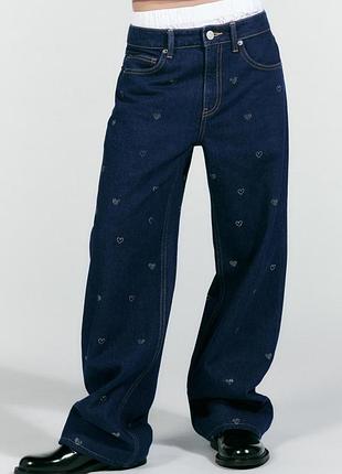 Джинси zara wide leg