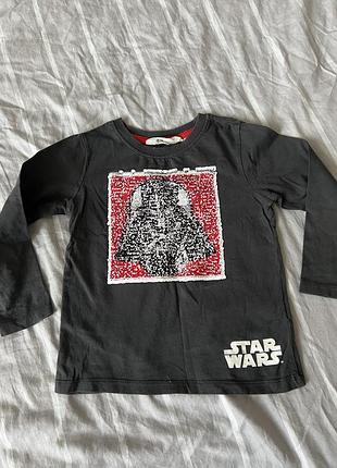 Кофта h&amp;m с пайетками star wars. 104 размер. 2