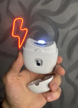 Электрическая машинка для стрижки ногтей, electric nail clipper, (белая)