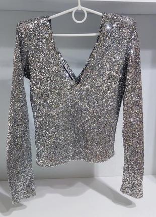 Блискучий лонг від zara