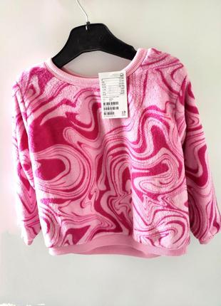 Дитяча тепла кофта для дівчинки h&m р.2/4(98-104)