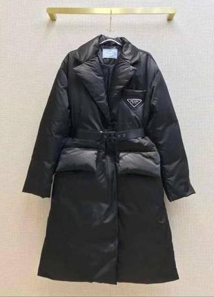 Куртка пальто с поясом под prada
