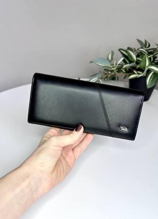 Женский кошелек из экокожи на магнитах 88604 чёрный