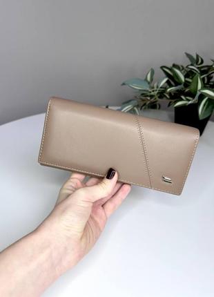 Женский кошелек из экокожи на магнитах 88604 коричневый