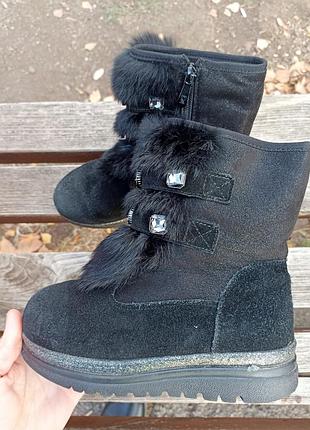 Зимние замшевые сапоги, ботинки, ботинки