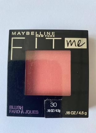 Компактные румяна maybelline fit me оттенок rose 30 4.5g