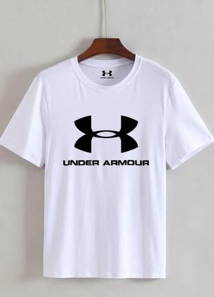 Женская футболка оверсайз oversize under armour stretch андер амор белая