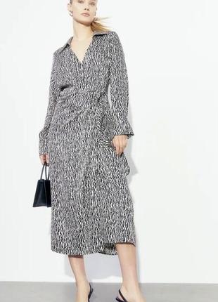 Платье h&m натуральное на запах