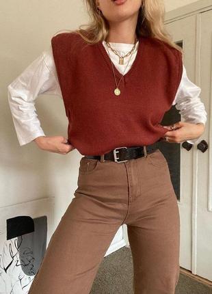 Шерстяной жилет 9