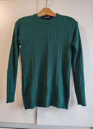 Гольф смарагдового кольору жакет куртку кардиган