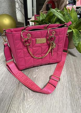 Сумка тоут сумка барбі лакова сумочка