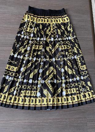 Дизайнерська плетована спідниця versace jeans couture, італія, розмір xs-s, нова