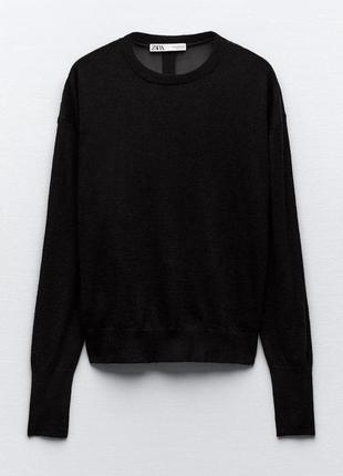 Джемпер zara (альпака,  шерсть, полиамид)