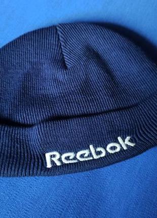 Шапка бини reebok темно синяя