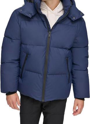 Dkny men's quilted tech hooded puffer тепла зимова куртка пуфер