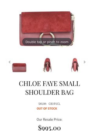 Сумка chloe mini red leather шкіра кожа замш кросбоді міні and suede small faye crossbody bag