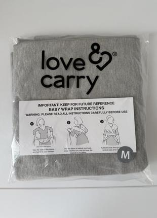 Слинг шарф для новорожденных love &amp; carry