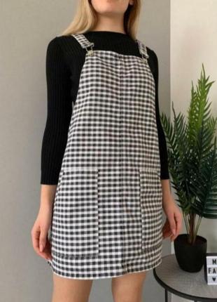 Сарафан джинс/ сарафан в клетку/