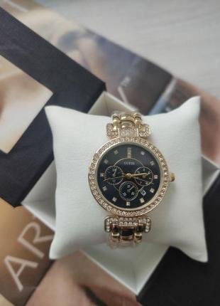 Жіночий наручний годинник guess gold&black