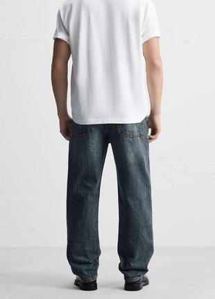 Прямые вареные джинсы straight leg от zara 4365/310/4003 фото