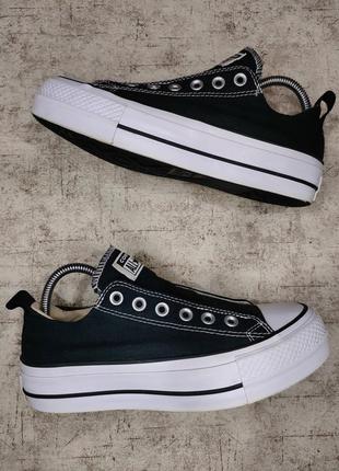 Кеды converse chuck taylor all star lift platform оригинал конверсы черные высокая подошва