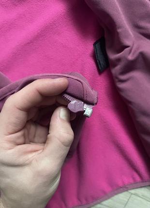 Вітровка-софтшел жіноча jack wolfskin bornberg hoody s/m рожева водостійка6 фото