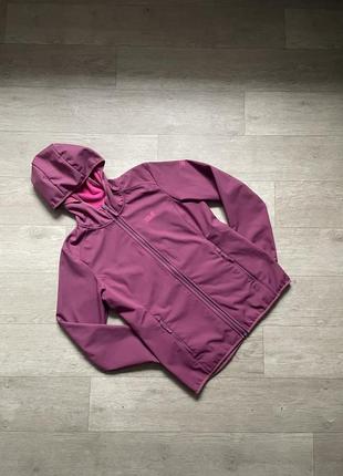 Вітровка-софтшел жіноча jack wolfskin bornberg hoody s/m рожева водостійка