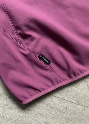 Вітровка-софтшел жіноча jack wolfskin bornberg hoody s/m рожева водостійка7 фото