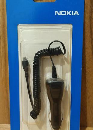 Зарядний пристрій автомобільний nokia dc-6 5v 1a micro usb black