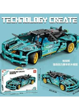 Конструктор спорткар pagani technology create, 462 деталі