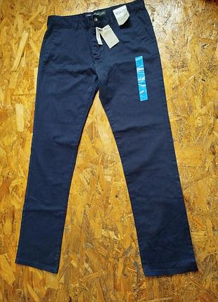 Новые стрейчевые джинсовые брюки primark stretch straight w34cm l86cm denim co.