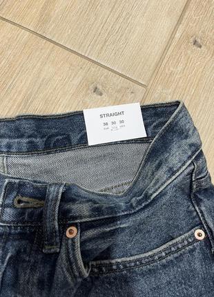 Прямые вареные джинсы straight leg от zara 4365/310/4006 фото