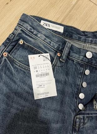 Прямые вареные джинсы straight leg от zara 4365/310/4005 фото