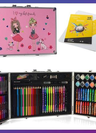 Дитячий набір для творчості bambi mk 4536 у валізі