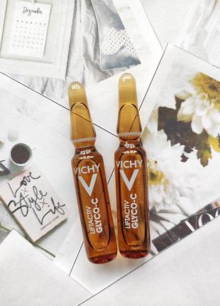 Нічний концентрат сироватка з ефектом пілінгу в ампулах vichy liftactiv specialist glyco-c