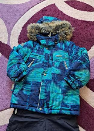 Костюм зимний lenne 98+6 для мальчика куртка+ комбинезон в подарок
