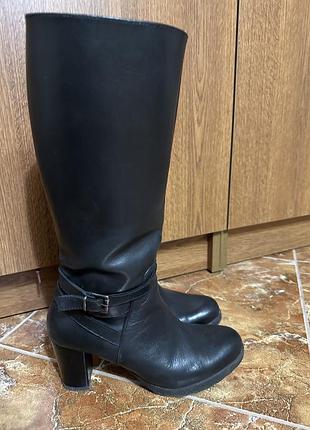 Високі шкіряні чоботи