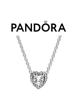 Намисто пандора срібло 925 проба оригінальна бірка пломба нове біле прозоре серце колье ожерелье