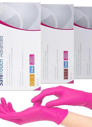 Рукавички medicom safetouch маджента 100 шт./пач. розмір m