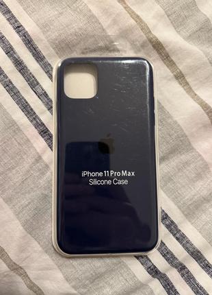 Чехол dm clear case для Apple 11 Pro max темно синий