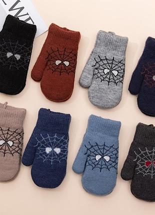 Рукавички на хутрі, 3-5, 5-7років.